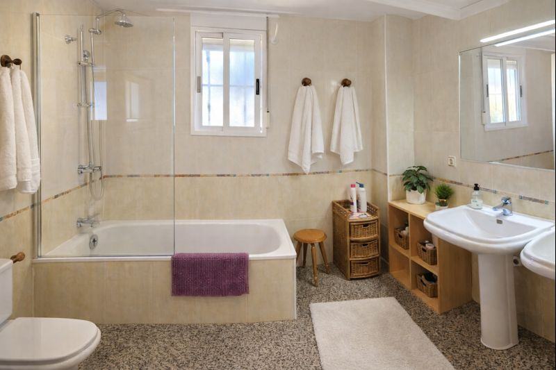 Baño con bañera