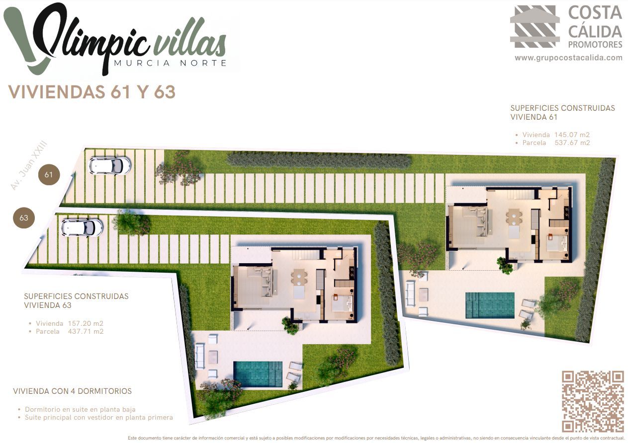 Plots of homes 61 and 63