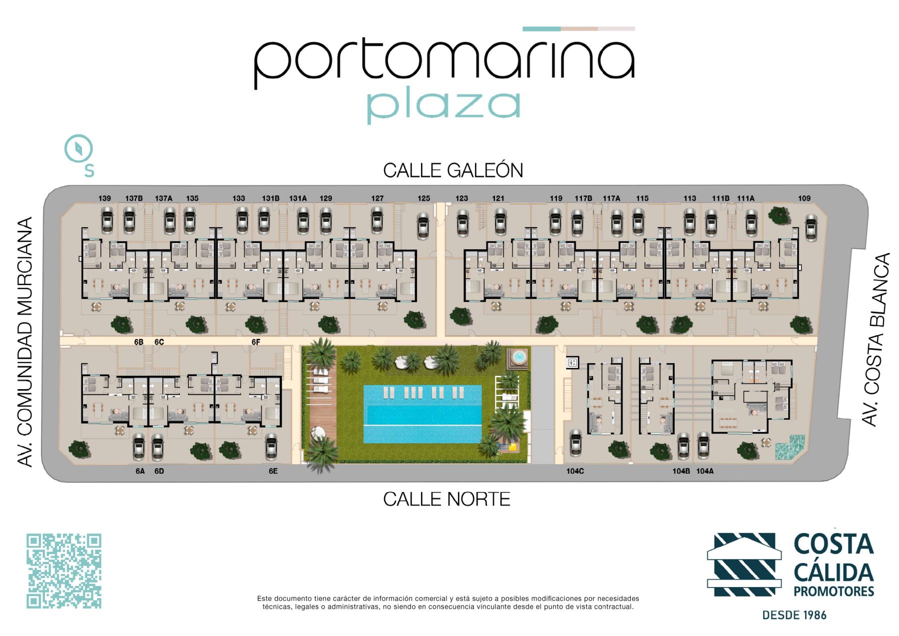 Plano general de Porto Marina Plaza