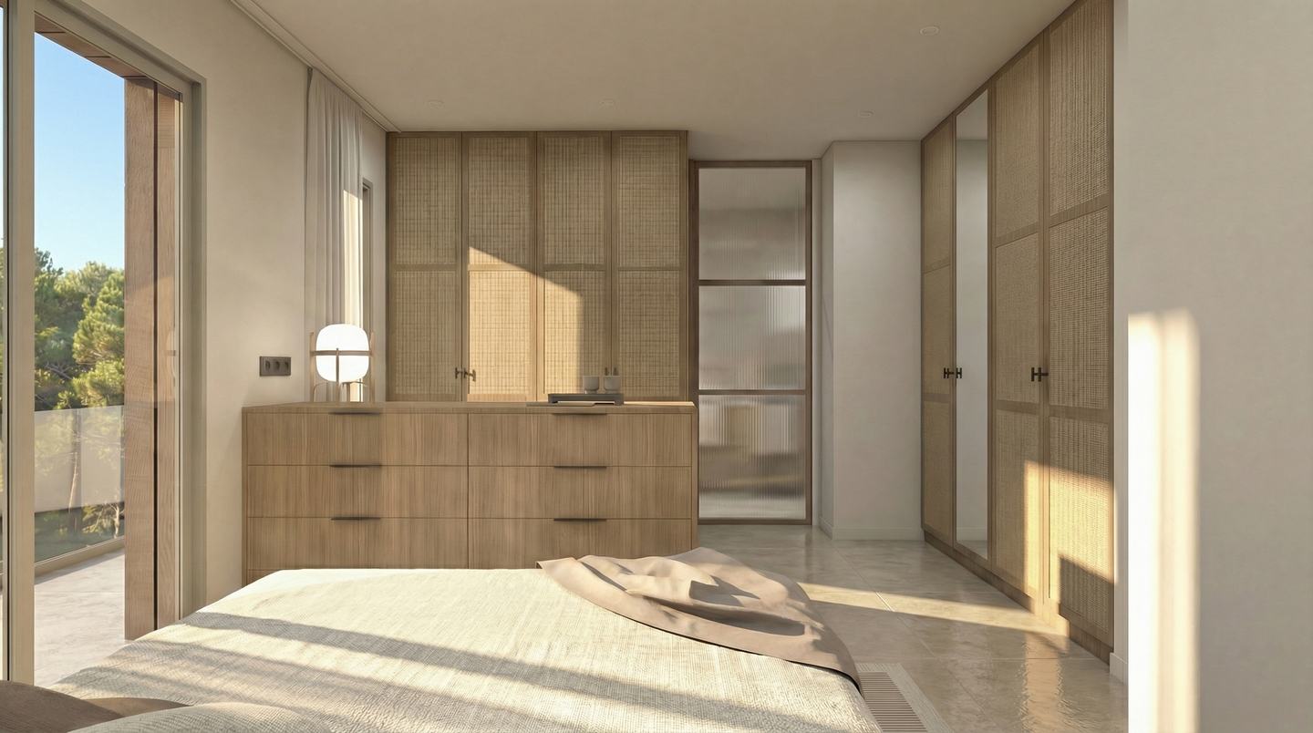 Dormitorio con salida a la terraza